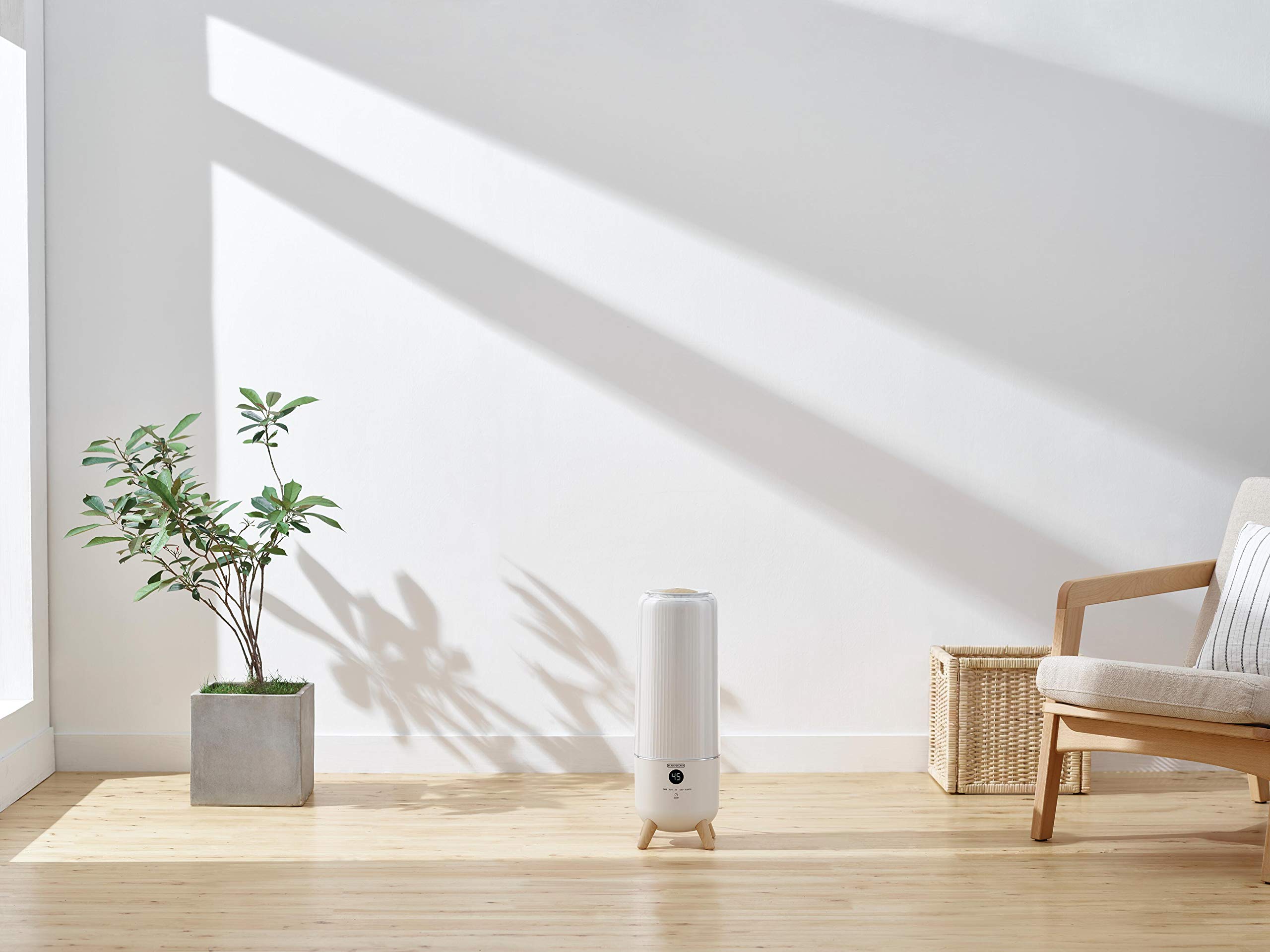 Black & Decker 25W 6L Digital Air Humidifier, 430sqft Coverage, Ultrasonic System With Mist Level Control 1 Years Warranty مرطب هواء رقمي سعة 6 لتر مع جهاز تحكم عن بعد من بلاك اند ديكر Black & Decker 25W 6L Digital Air Humidifier, 430sqft Coverage, Ultrasonic System With Mist Level Control 1 Years Warranty مرطب هواء رقمي سعة 6 لتر مع جهاز تحكم عن بعد من بلاك اند ديكر
